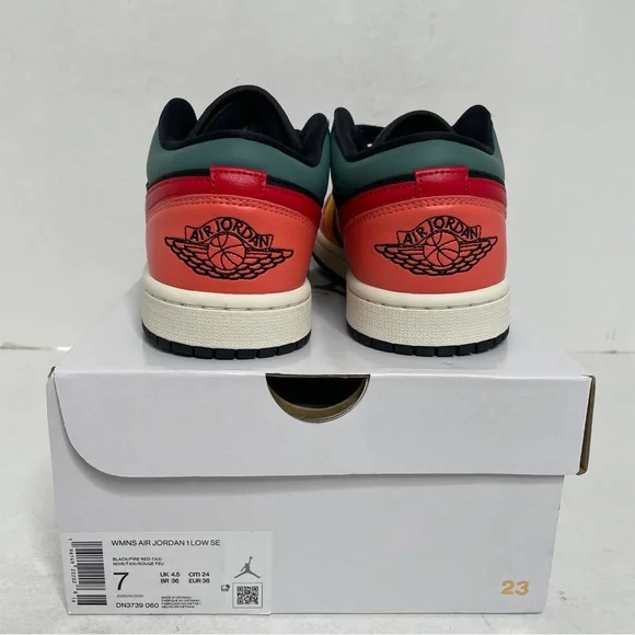 Nike Air Jordan 1 Retro Low SE WMNS “Black Multi-color” 2022 - Picture 4 of 4